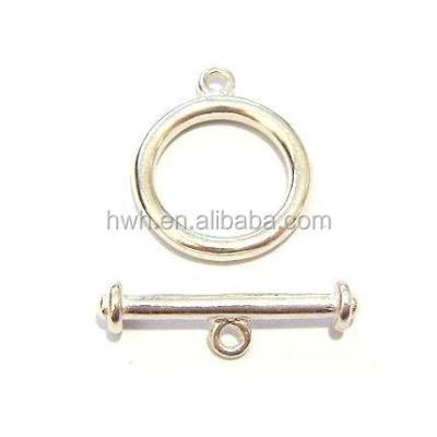 China 925 Jewelry Solid Silver 925 H550 Silver Bracelets / Simple Necklace Toggle Clasp for sale