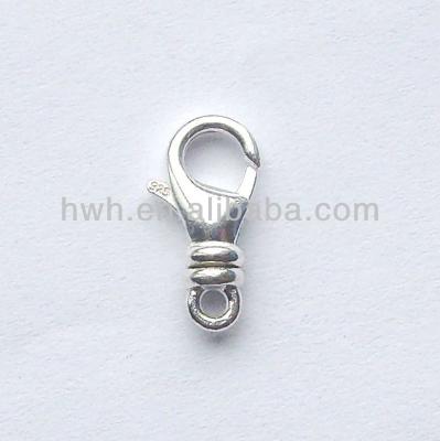 China Sterling Silver 925 H1581 Sterling Silver Swivel Lobster Claw Spring Clasp for sale