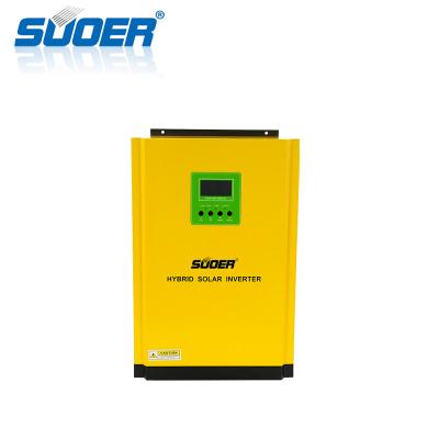 China Suoer Factory Price 48V 5000W 5KVA MPPT Pure Sine Wave Solar Hybrid Inverter 5000 Watt Inverter 60*35*20Cm for sale