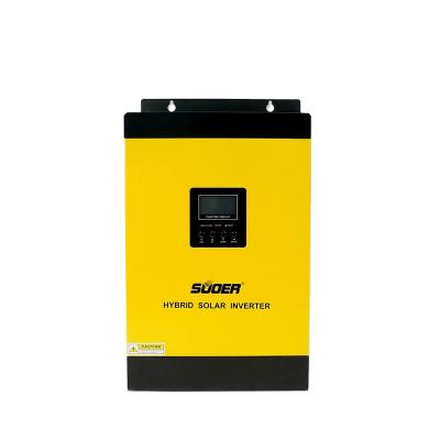 China Suoer 24V 230V 3KVA Sine Wave Inverter MPPT High Frequency Pure Solar Charging Controller Hybrid Solar Inverter 55*34*20Cm for sale