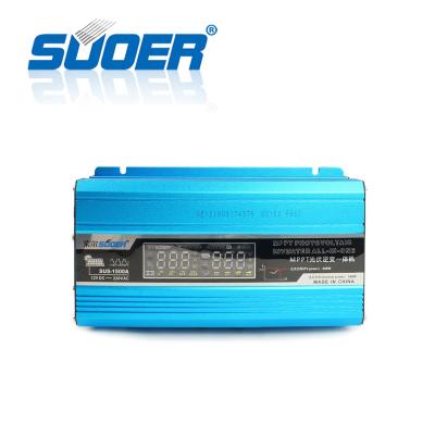 China Suoer 12V 220V 1500w Off Grid Modified Sine Wave Inverter With LED Display OEM Accepted 230*127*67mm for sale