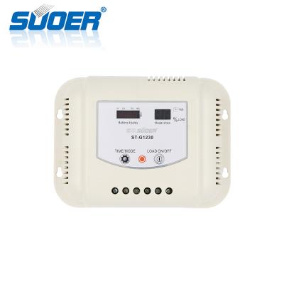 China Charger Controller Suoer Smart PWM Solar Charge Controller 12V 24V 30A for sale