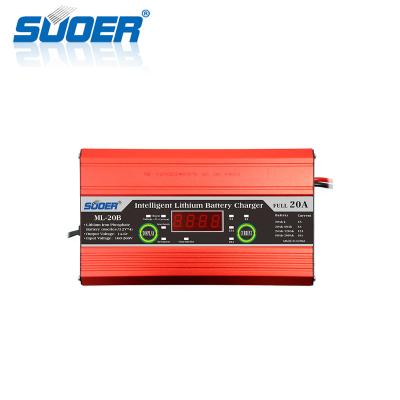 China / Suoer AC 220V 20A Digital Display Battery Charger Intelligent Lithium Battery Charger for sale