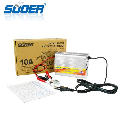 China Standard LED Display 10A 12v Smart Solar Car Suoer Battery Auto Battery Charger for sale