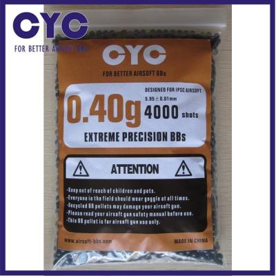 China CYC .40 Gram 2000 Series Precision Grade Airsoft BB, Airsoft BB, Ammo 5.95 +/- .01mm for sale