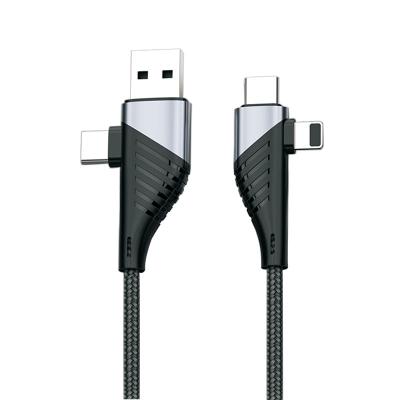 China Multifunctional Multifunctional Fast Charge pd18w PD3.0 QC3.0 QC4.0 Fast Charging 2 in 1 60W 20W Type-C to Type-C Super Fast Charging Data Cable for sale