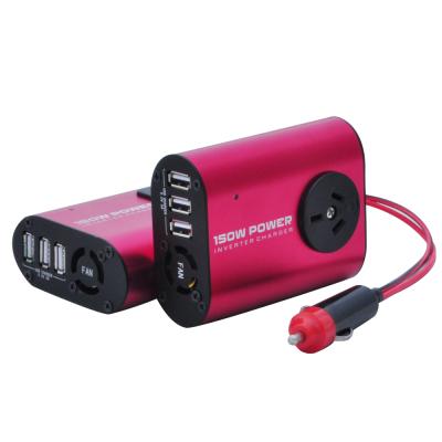 China 150 watt 150w 200w 300w 12v 220v to Usb 5v 5a dc to ac small car power inverter 110x80x35mm for sale