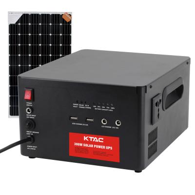 China 600VA 500W COMPUTER Pure Sine Wave Solar Power Station With LiFePo4 Battery 12.8V 60AH for sale