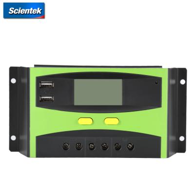 China Hot Selling Charger Controller PWM MPPT SOLAR CHARGE CONTROLLER 20A30A40A50A60A with LCD Display for sale