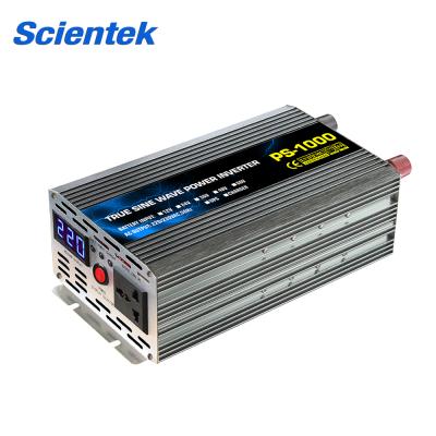 China 1000 watt pure sine wave inverter dc 12v24v48v to ac 110v220v230v 301x150x90mm for sale