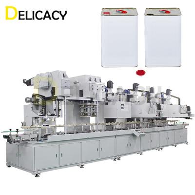 中国 3 Phase Full Automatic Production Line For 18L Square Tin Can Iron Containers 販売のため