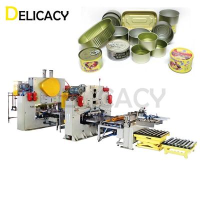 Cina 380V Tin Can Production Line 2 Piece Canned Fish Tomato Paste Bean Tin Can Body Making Punch Press Machine in vendita