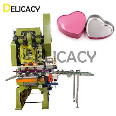 China Heart Shape Chocolate Tin Box Making Machine Automatic Strip Feeding System for sale