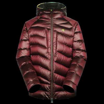 China Wholesale Viable Down Jacket Zipper Metallic Shiny Public Ultra Light Down Jacket Goose Down Stripper Jacket YKK Zippers Warm Winter Wear for sale