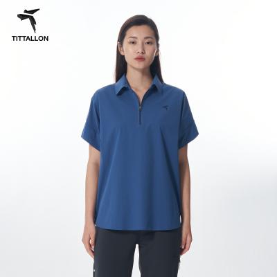 China New Summer QUICK DRY Shirt Breathable Moisture-absorbing Sinking Sports Around The Neck T-shirt Women's Top Short Sleeve T-shirt for sale