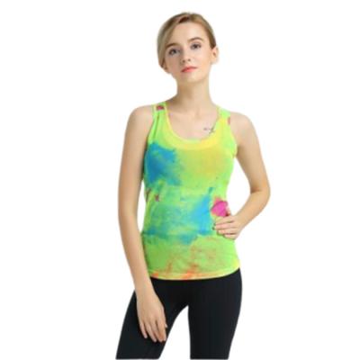 China Wholesale Cheap Custom Women Yoga Top Anti-pilling Print Anti-pilling Sexy Gym Sports Tank Tops Workout Women Yoga Tank Tops for sale