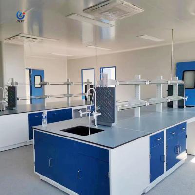 China Chemisch bestand eilandtafel voor laboratorium werkstation 75 cm Te koop