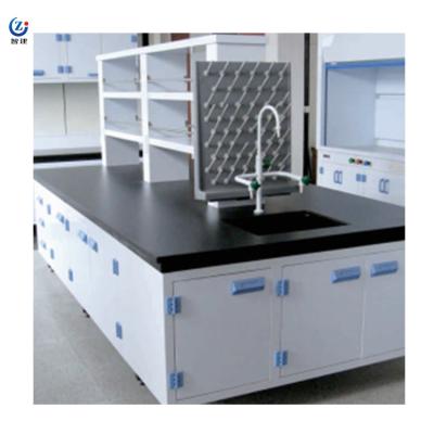 Chine Résistant aux alcalins Polypropylène de laboratoire Banquette île Station de travail H850mm à vendre