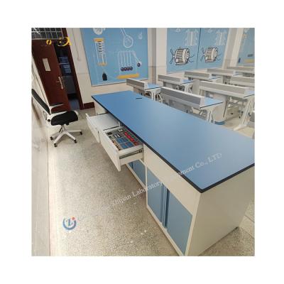 China Scholen Laboratorium Chemisch laboratorium Tafel Moderne ontwerpers Schappen Metalen houten behuizing Te koop