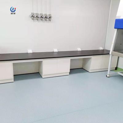 China Economização de espaço Modernos montados na parede Funcional Banco de parede de laboratório de aço w / Epoxy Resin Table Top à venda