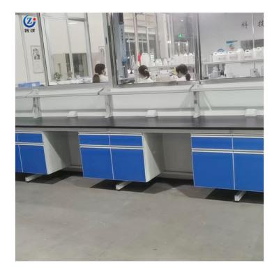 China Bench de pared de diseño moderno Resina epoxi Resina fenólica o mármol cerámico personalizado para laboratorio en venta