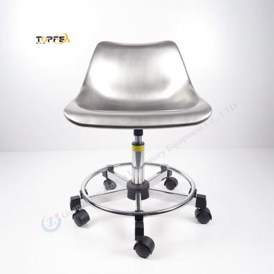 China Height Adjustable Lab Lift Chair with 5 Wheels and 350mm Aluminum Alloy Base for sale