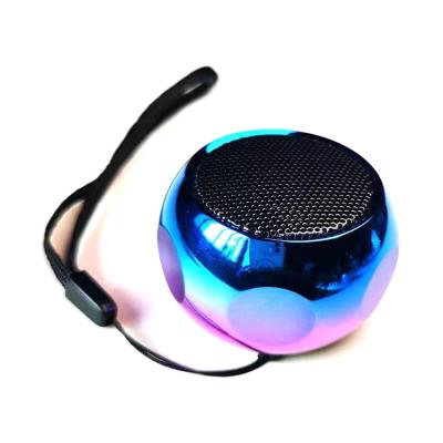 China High Quality Aluminum Alloy Sounds Bass BT Speaker Handleiding Mini BT Speaker To Shine Metal Mini Oval Shape for sale