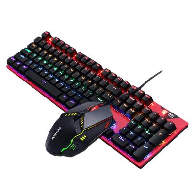 China For Home Office High Quality Fashion Styles PC Gaming Mouse Keyboard Set Of Multimedia Keys And Internet Keys And Mouse for sale