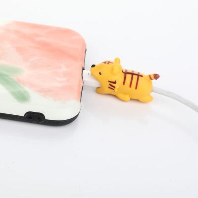 China 20220707 cute# high quality trend Cutecustom made Cartoon Usb Silicone Cable Protector for sale