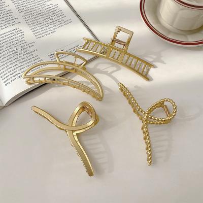 China South Korea Central Statistical Institute shark metal hair pins high quality gold frosted back big of the main fashion hair accessories for sale