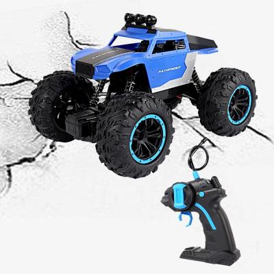 China Plastic RC Hobby 4 Wheel 1:20 Mini Climbing Car Off Road Rock Crawler Radio Control Car Toy With Led Light for sale