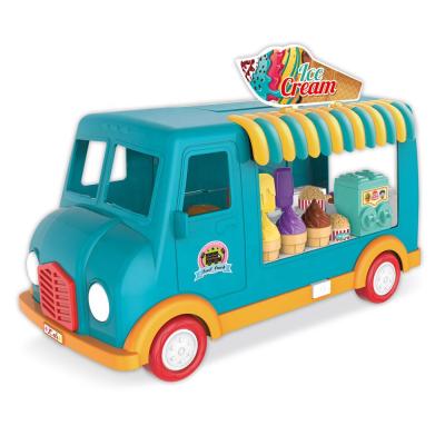 China High Quality Green Food Bus Toy Set Children Ice Cream Car Kitchen Toys for sale