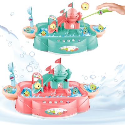 China Summer Play Kids Summer Toys Battery Operated Electric Spin Child Fishing Set Play Toy for sale