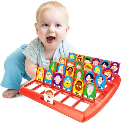 China Indoor Game Kids Intellectual 2 Player Playing Educational Guess Who Game Chess Board Games For Family for sale