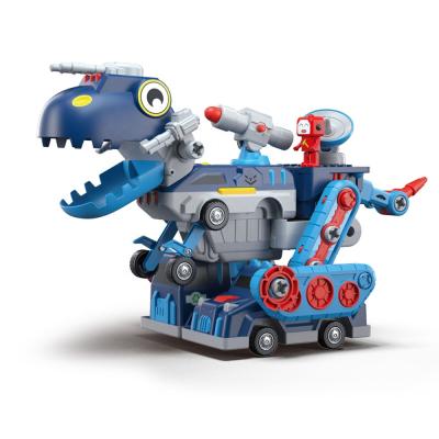 China Construction Toy Amazon Hot Sale Assembling Car Toys Drill Disassemble Dinosaur Toys Boy Gift for sale