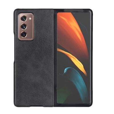 China Shockproof Leather Case For Samsung Z Fold 2 5G , For Samsung Galaxy Z Fold 2 5G Leather Cover for sale