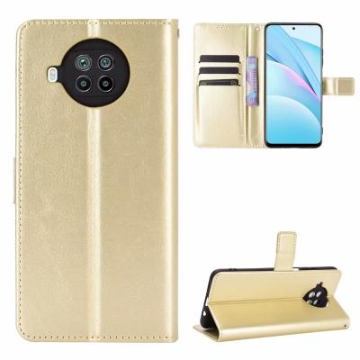 China PU Leather Note 9 pro 5G Flip Case Cover For XIAOMI MI 10i 5G/REDMI Shockproof Luxury Wallet Crazy Horse for sale