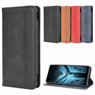 China Retro Flip Wallet Leather Case Cover for Asus ROG Phone 3 ZS661KS 6.59