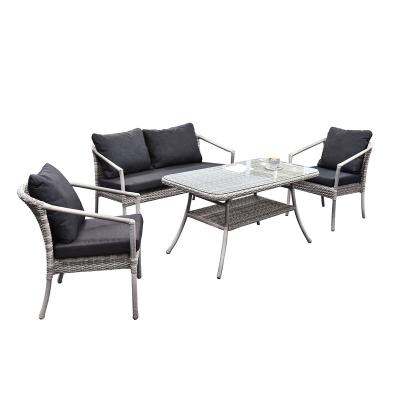 China 2021 Modern Best Selling Aluminum Patio Furniture Outdoor Garden Sofa Set for sale