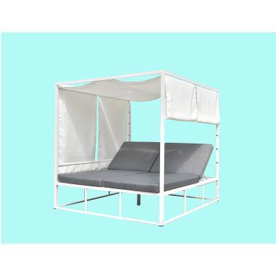 China Modern Luxury Waterproof Outdoor Canopy Day Bed With Sunshade for sale