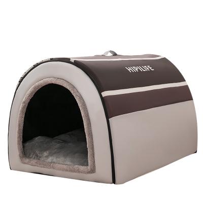 China Four Seasons Golden Retriever Yurt Breathable Large Dog Kennel Autumn And Winter Warm Dog Kennel Medium Large Removable And Washable Pet for sale