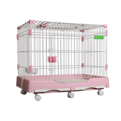 China Breathable Small And Medium Dog Room With Toilet Teddy Dog Cat Cage Rabbit Cage Villa Isolation Fence Small Dog Kennel for sale