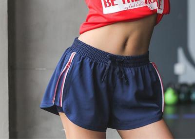 China 2 In 1 Jogging Gym Womens Workout Shorts , Jogger Shorts Womens Anti Pick Finish for sale