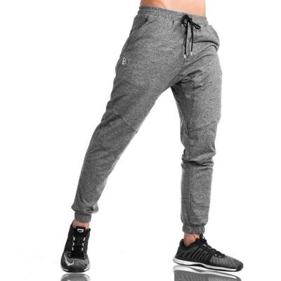 China Running Joggers Mens Grey Sweatpants Knitted Fabric Type For Adults Age Group for sale