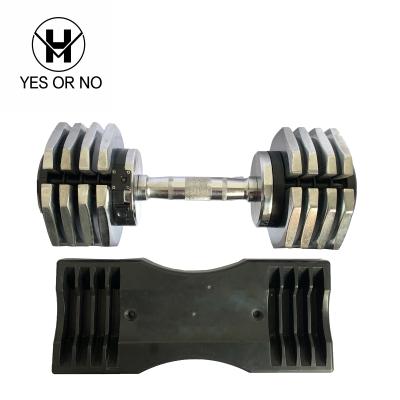 China Easy Assemble Unisex Adjustable Dumbbells Set Fitness Equipment Weight Lifting Strength Training In Home Gym for sale