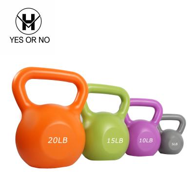 China Universal Customizable Colors Power Shaping 10lb Plastic Sand Cement Kettlebell for sale