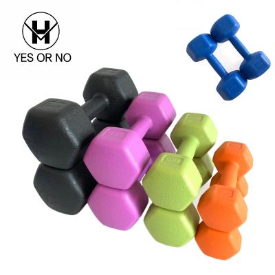 China Weitai cement dumbbell high quality eco-friendly environmental protection plastic dumbbell for sale for sale