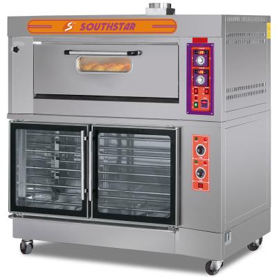 China Bread bakery machine factory sale 1 deck 2 trays electric cooker combi toaster commercial baking and 10 trays bread proofer bakery ovens for sale