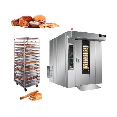 China Automatic Rotary Electric Rack Oven Bakery Industrial Convection Baking For Bread And Cake Gas Industri 12 Tray Oven Diesel Price for sale