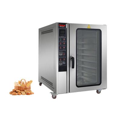 China Bread Bakery Machine Factory Direct Sale Stainless Steel 8 Trays Convection Electric Convection Baking Industrial Oven for sale